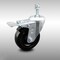 Service Caster 4 Inch SS Hard Rubber Swivel 3/8 Inch Threaded Stem Caster with Total Lock Brake SCC-SSTSTTL20S414-HRS-381615 - alternate 3